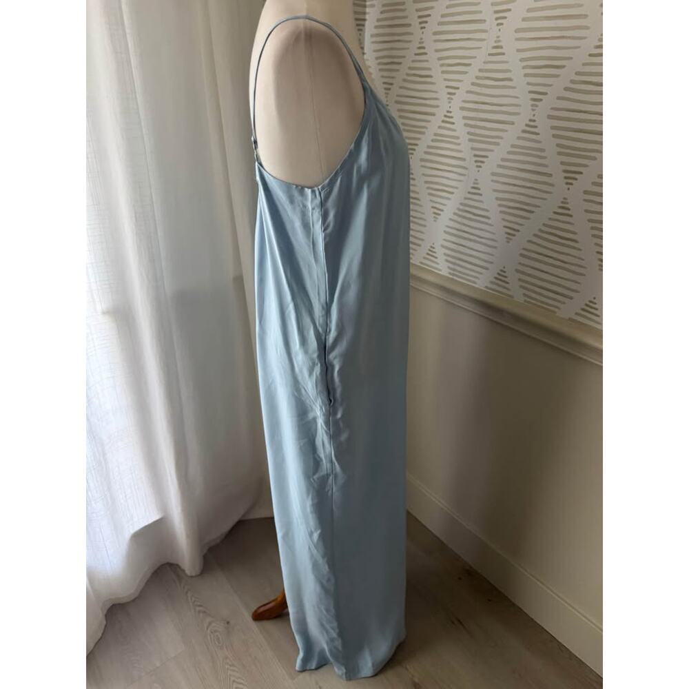 ATHLETA Women’s Small Calm Cool Romper Blue Wide Leg Jumpsuit Size NWT $119.00 - Picture 6 of 8